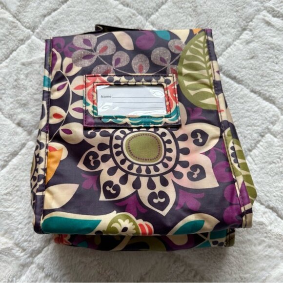 Vera Bradley | "Plum Crazy" Insulated Lunch Tote - Picture 3 of 13